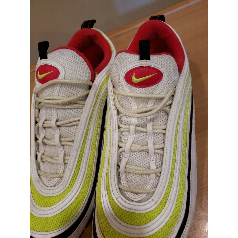 Nike Air Max 97 White/Rush Pink-Black-Volt (CI9871 100) 4H Size 13 - Picture 12 of 12